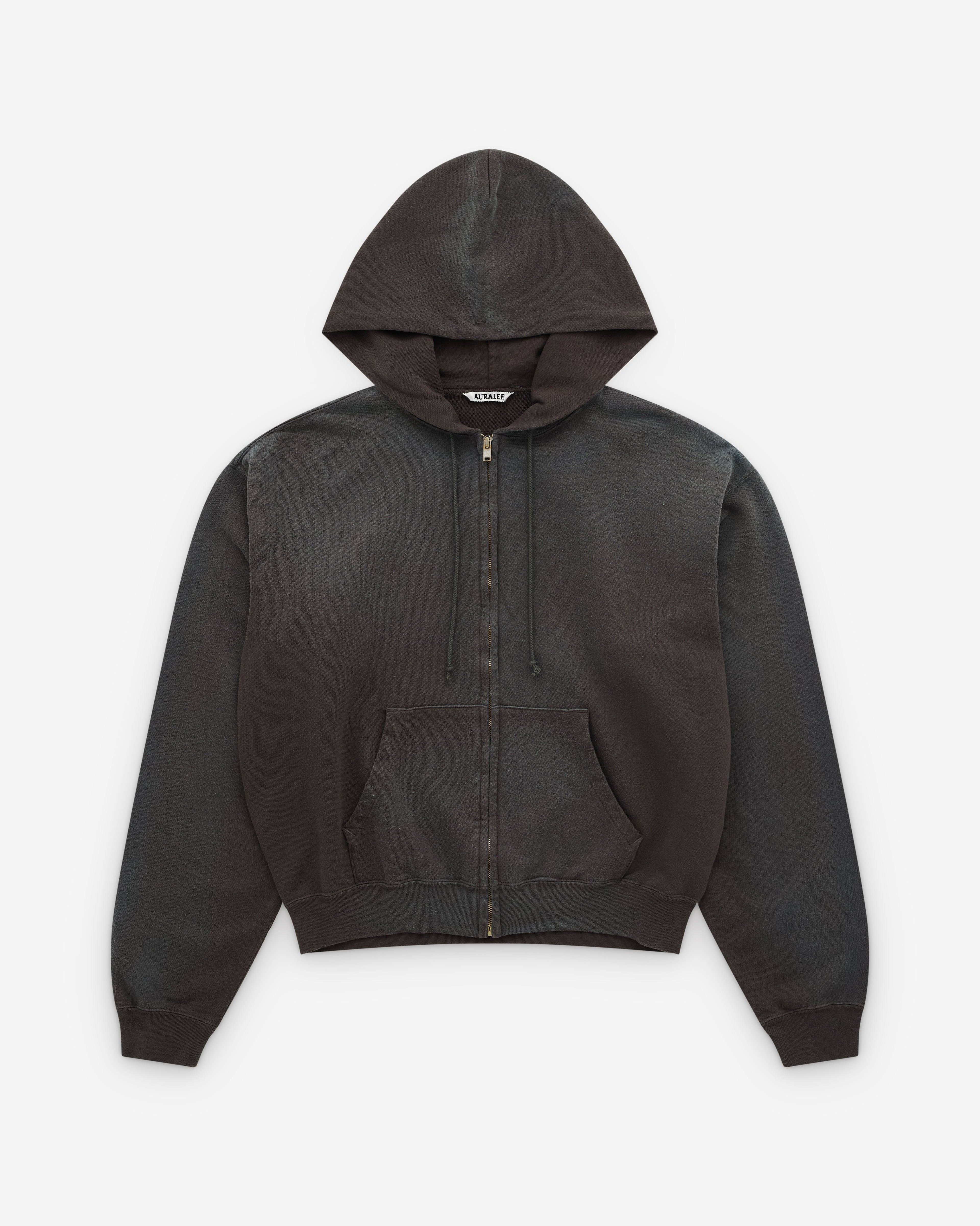 Auralee - Men's Product Dyed Pima Light Sweat - (Black) by AURALEE
