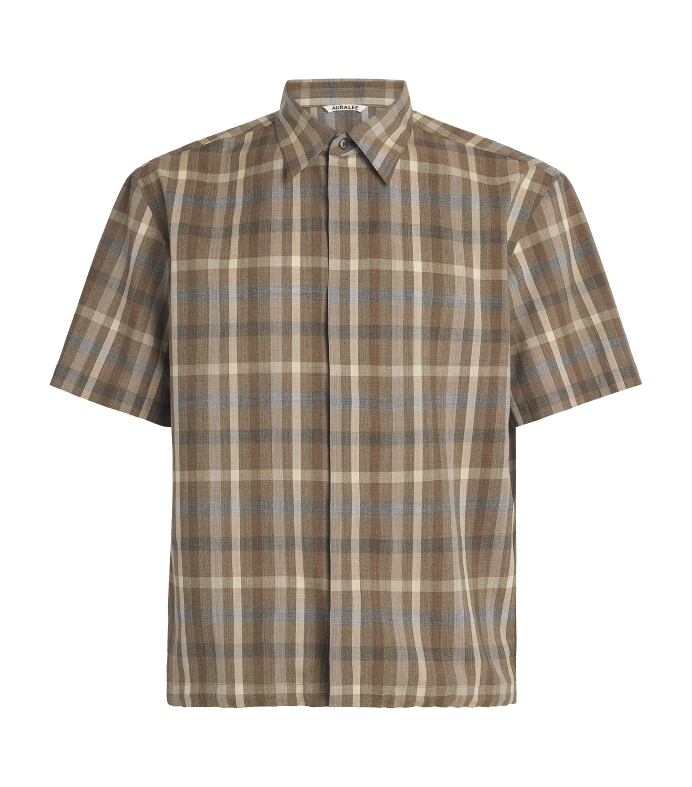 Auralee Wool Check Shirt by AURALEE