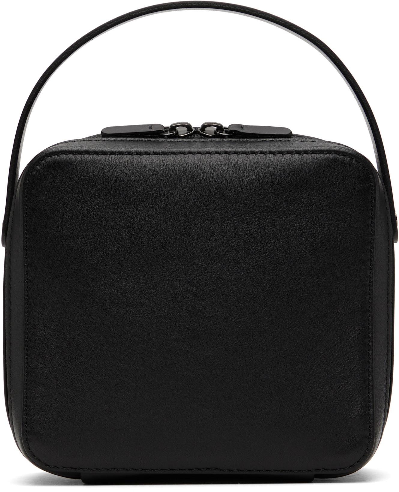 Black AETA Edition Leather Small Travel Case Bag by AURALEE Black AETA Edition Leather Small Travel Case Bag by AURALEE