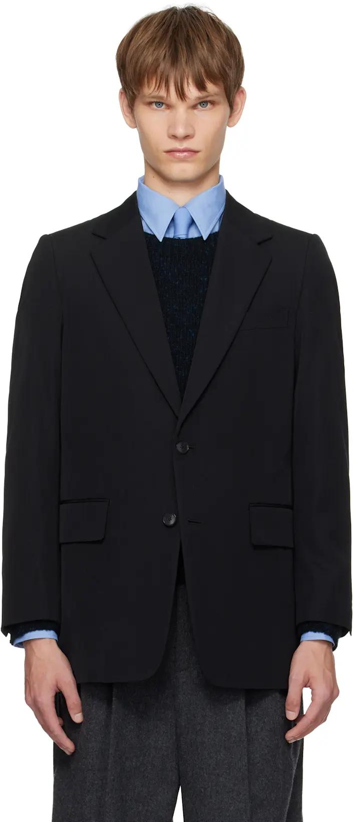Black Light Wool Max Gabardine Blazer by AURALEE
