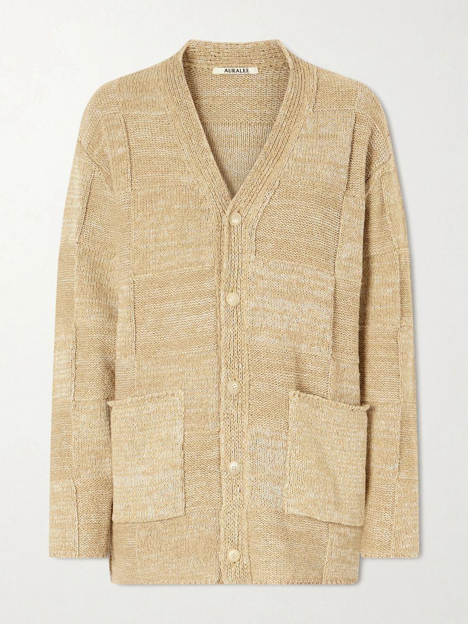 Cotton and linen-blend cardigan by AURALEE