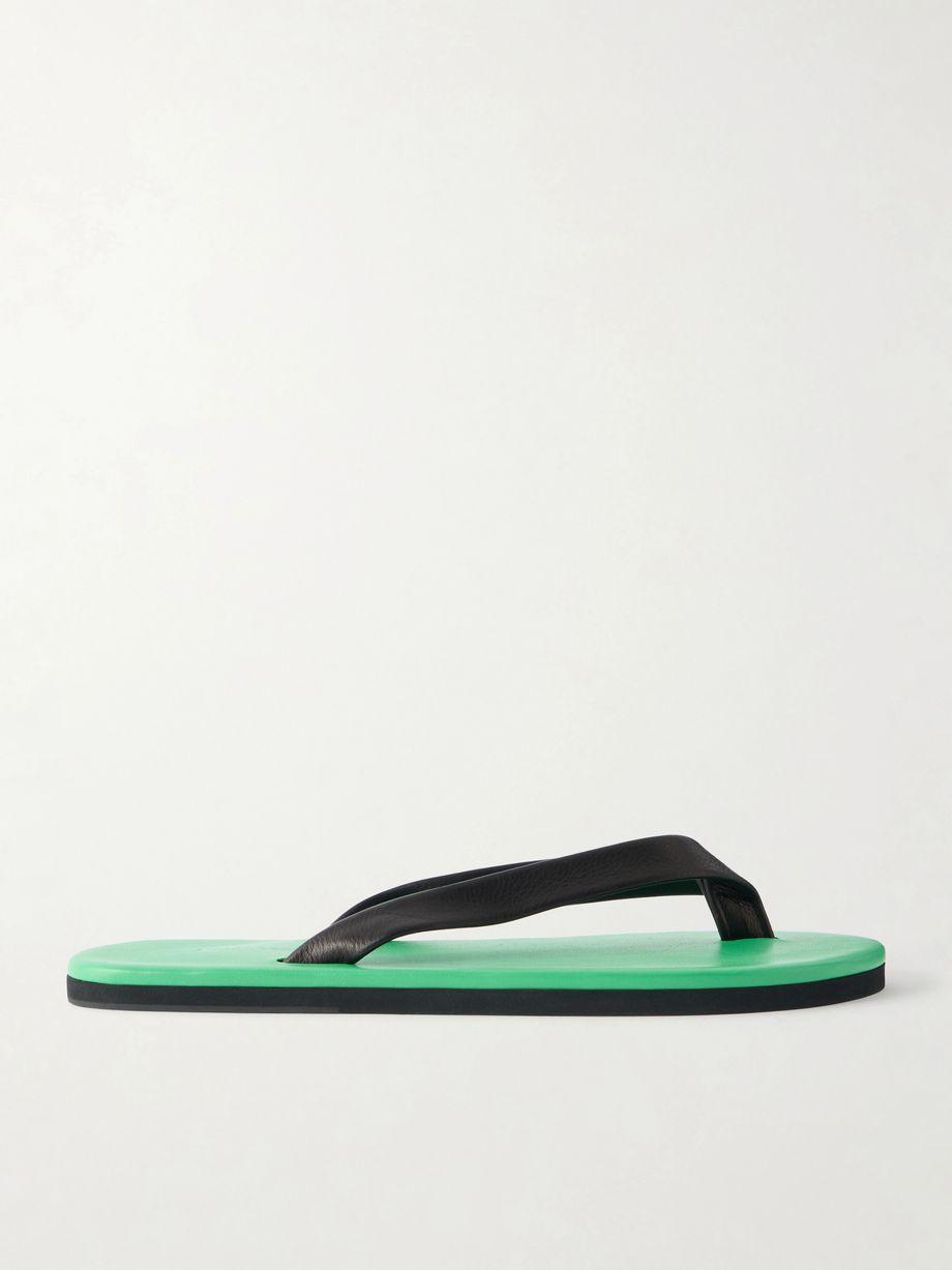 Leather flip flops by AURALEE