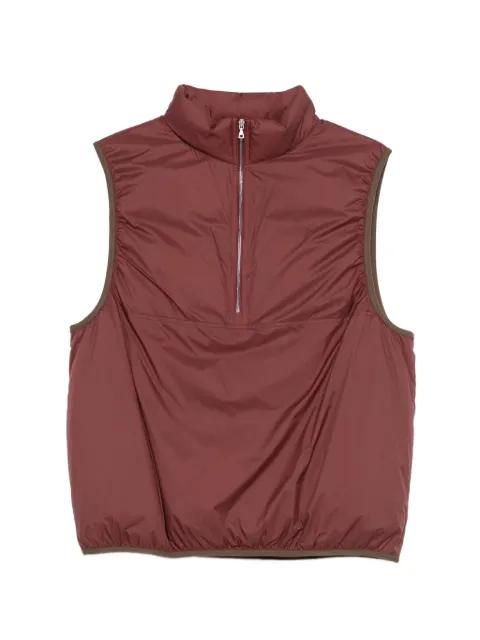 Ripstop zip-neck vest by AURALEE