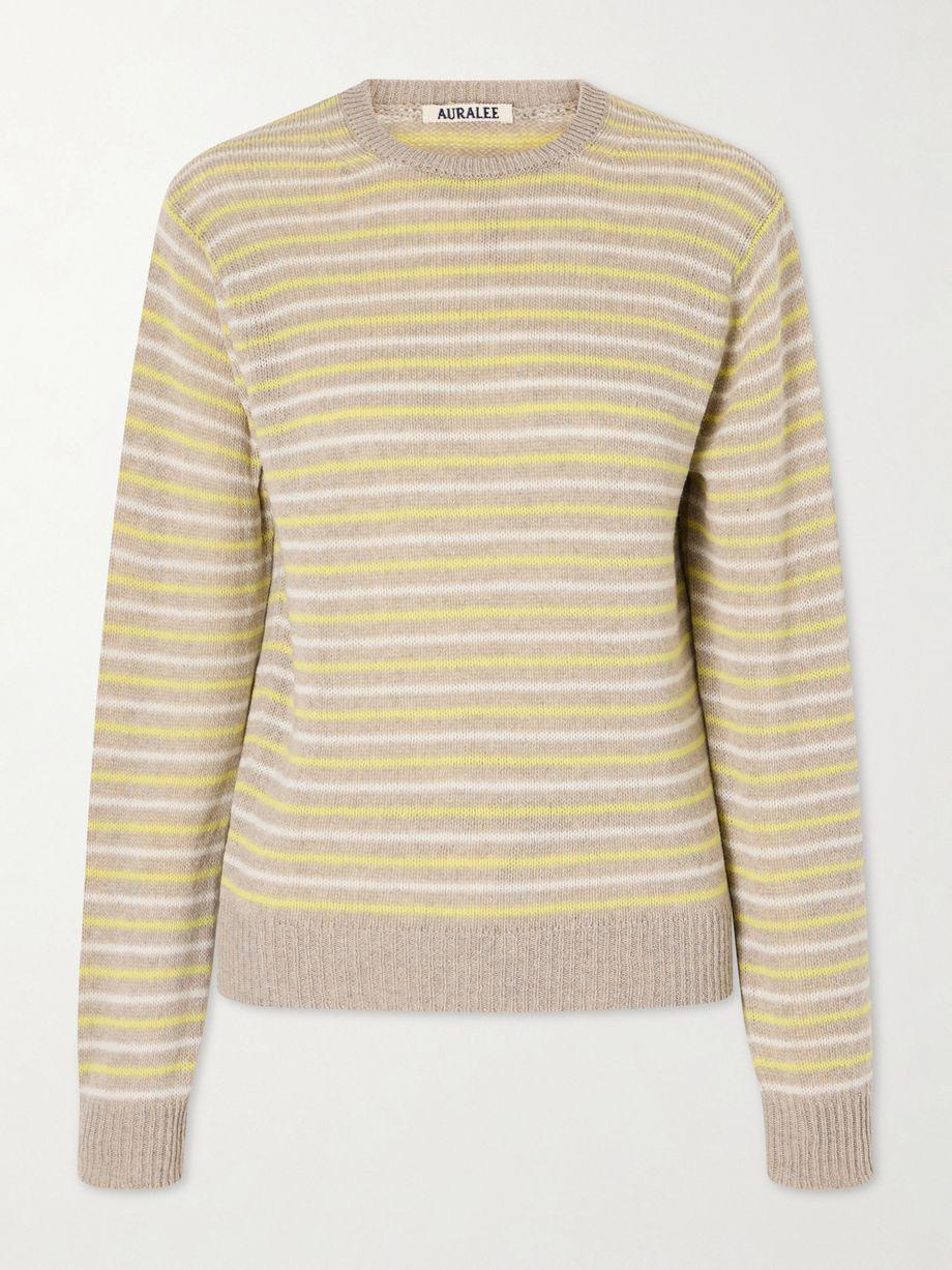 Striped cashmere sweater by AURALEE