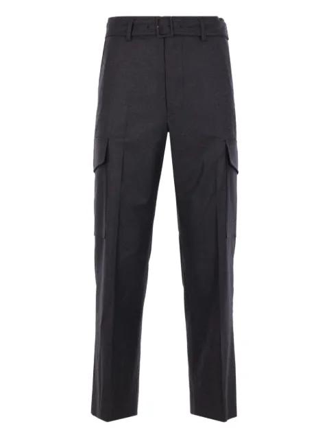 belted cargo trousers by AURALEE