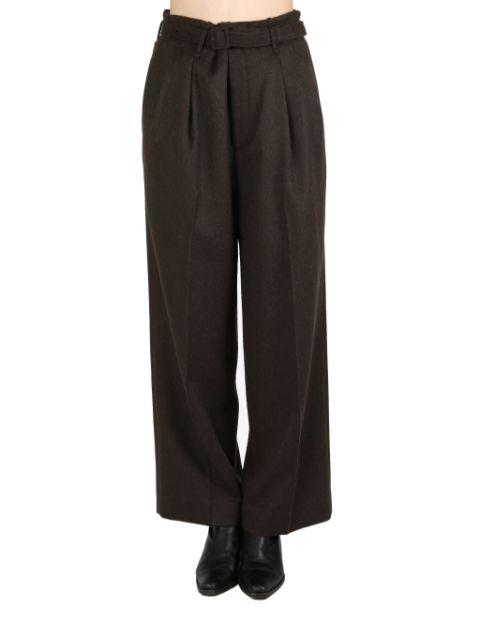belted trousers by AURALEE