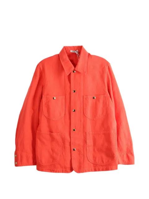 button-down patch-pocket jacket by AURALEE