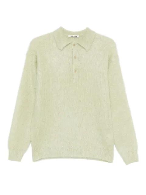 button-up sweater by AURALEE