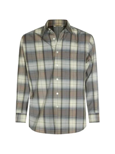 check-pattern shirt by AURALEE