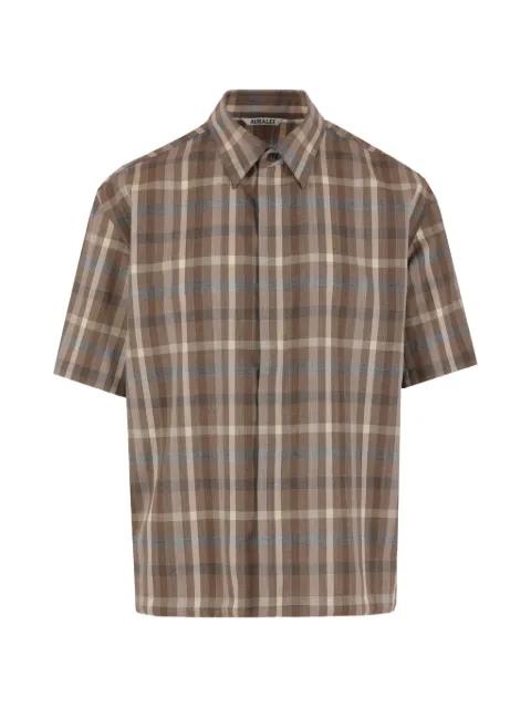 checked shirt by AURALEE