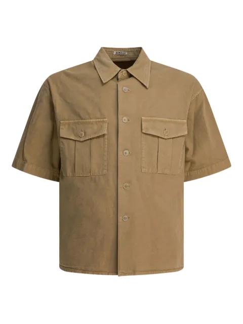double-pocket cotton shirt by AURALEE