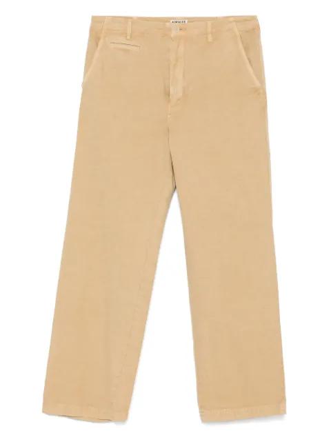 dyed gabardine trousers by AURALEE