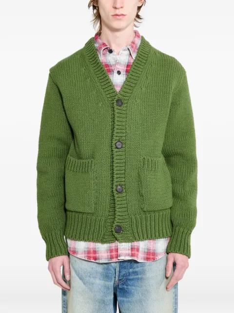 front-pocket knitted cardigan by AURALEE