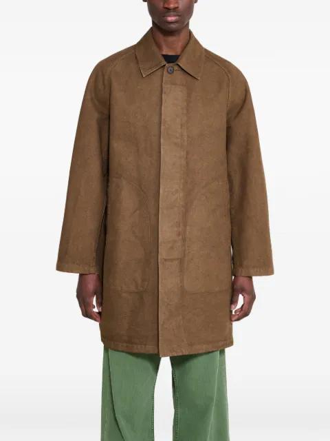 garment-dyed heavy twill coat by AURALEE