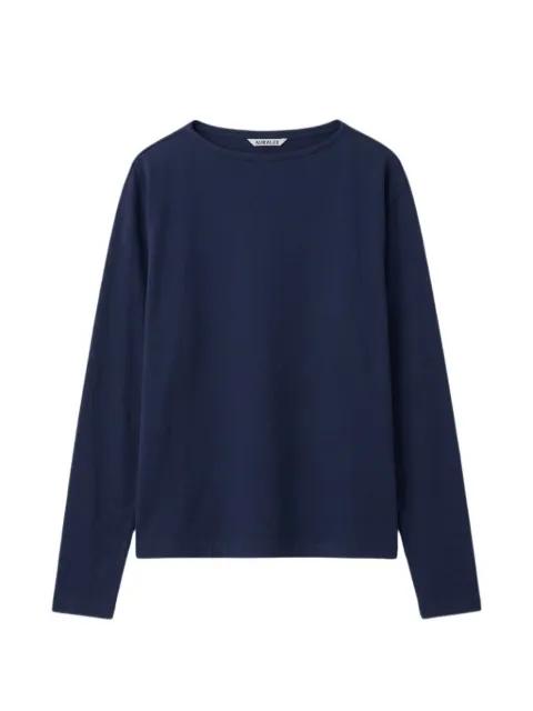 long-sleeve crew-neck sweater by AURALEE