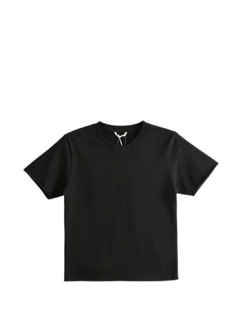 raw-edge short-sleeve T-shirt by AURALEE