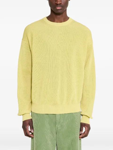 rib-knit cotton sweater by AURALEE