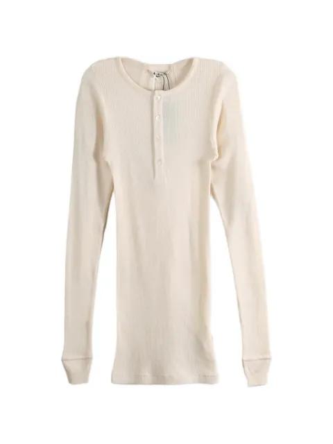 ribbed-knit long-sleeve top by AURALEE