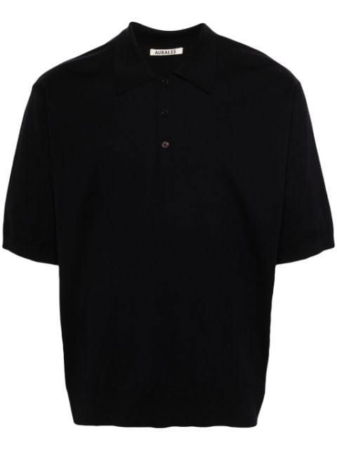 short-sleeve cotton polo shirt by AURALEE