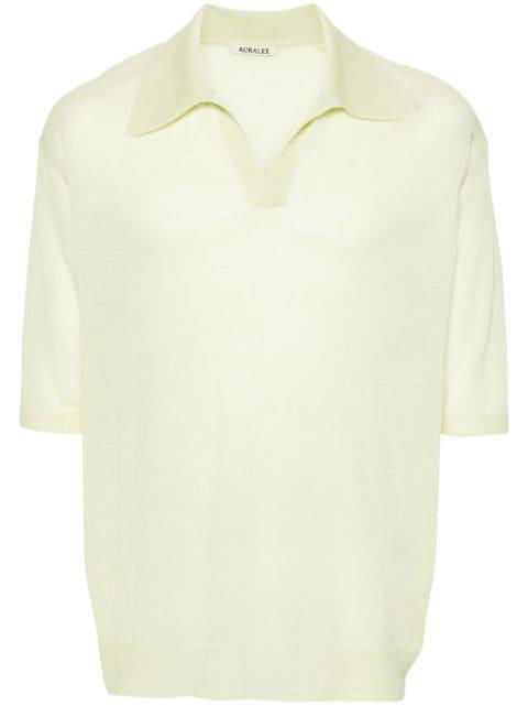 short-sleeve polo shirt by AURALEE