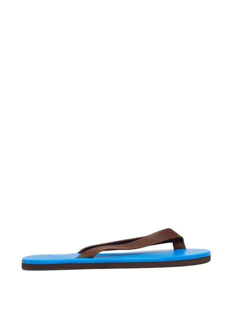 soft leather flip-flops by AURALEE