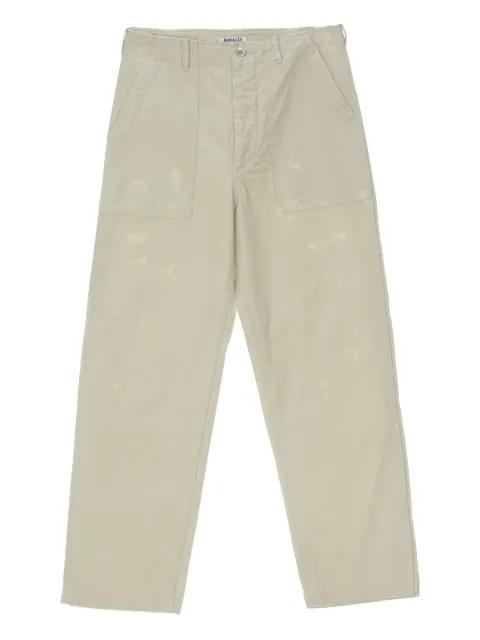 washed baggy baker trousers by AURALEE