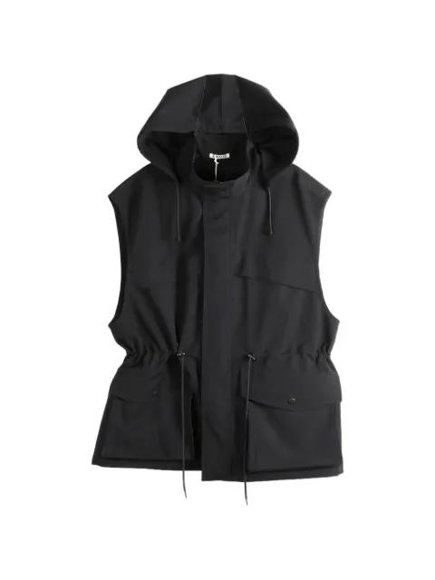 wool max canvas gilet by AURALEE