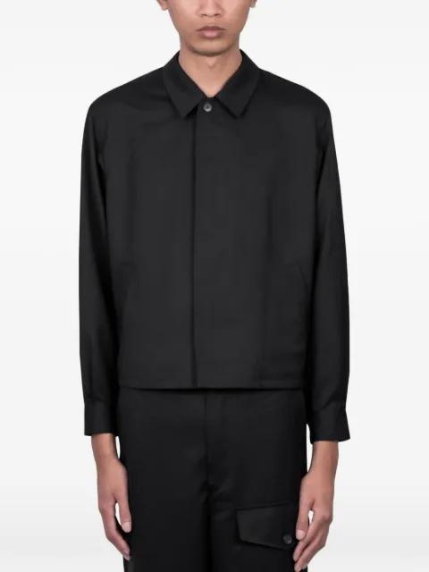 wool shirt jacket by AURALEE