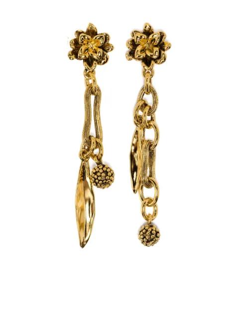 Anthos leaf-sphere earrings by AURELIE BIDERMANN