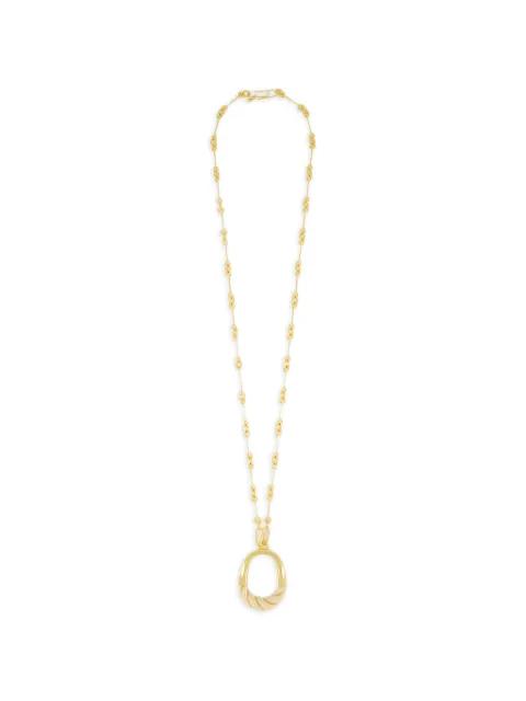 Diana oval-pendent necklace by AURELIE BIDERMANN