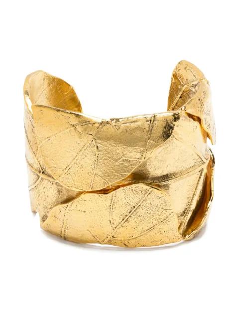 Ledena leaf-shaped cuff bracelet by AURELIE BIDERMANN
