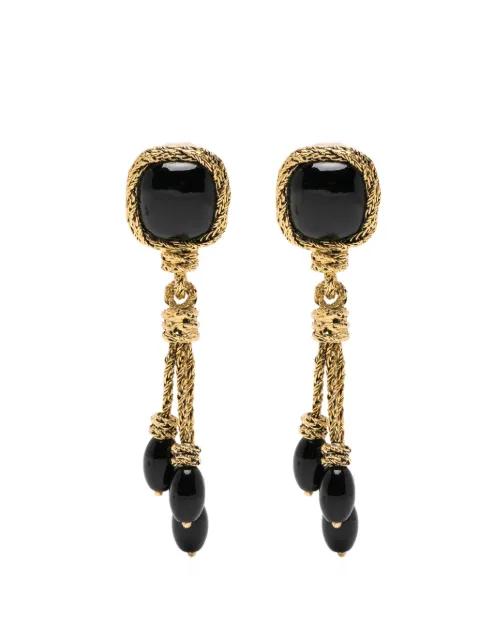 Miki onyx earrings by AURELIE BIDERMANN