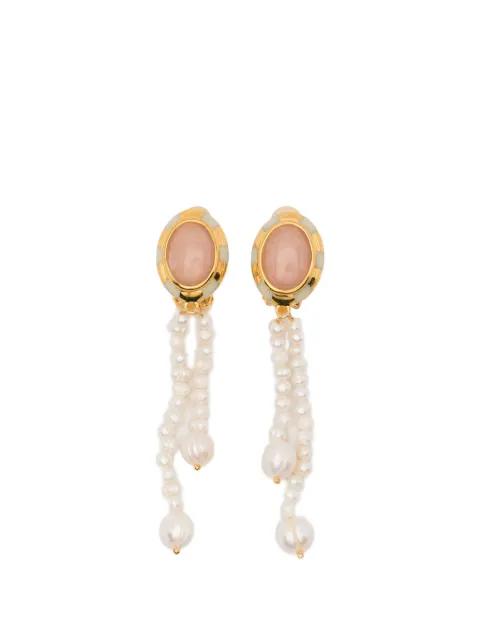 Mirasol pearl clip earrings by AURELIE BIDERMANN