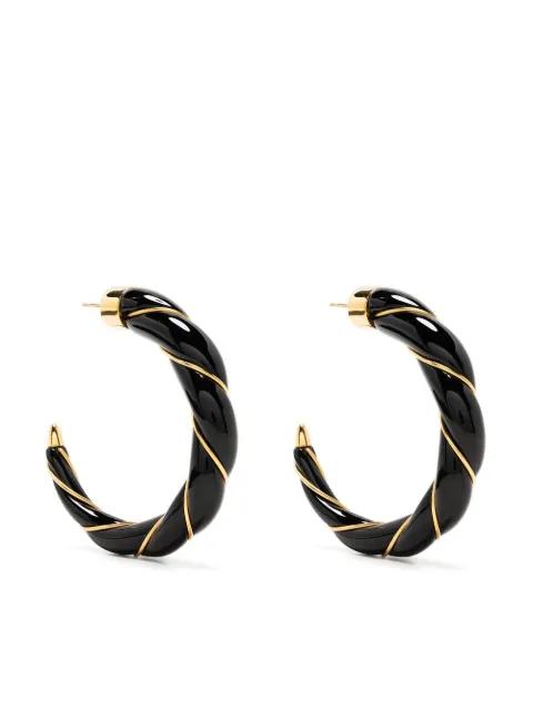 half hoop earrings by AURELIE BIDERMANN