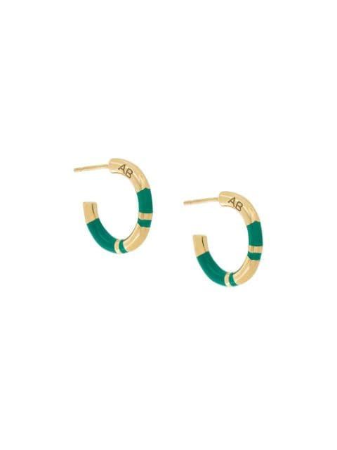 panelled half hoop earrings by AURELIE BIDERMANN