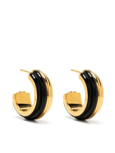 stripe hoop earrings by AURELIE BIDERMANN