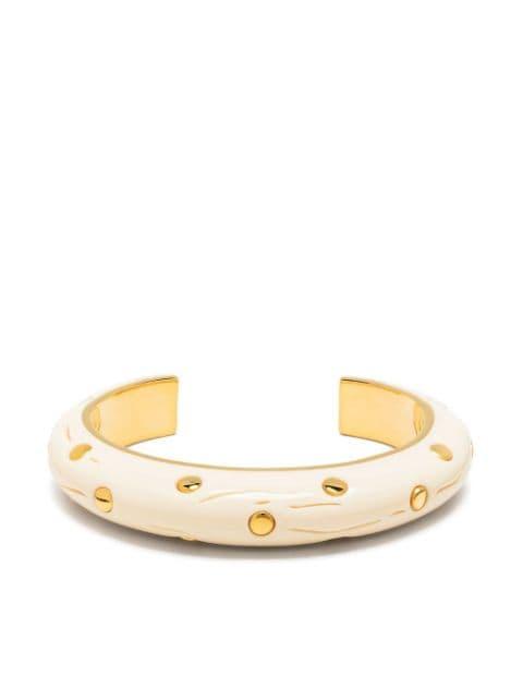 stud-embellished open-back bangle by AURELIE BIDERMANN