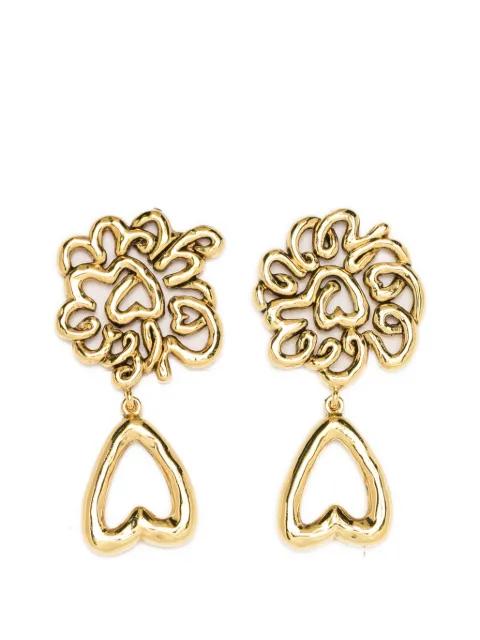 sweeny heart-detail earrings by AURELIE BIDERMANN