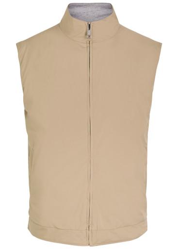 Quilted reversible shell gilet by AURELIEN