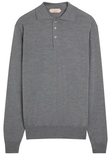Wool polo shirt by AURELIEN