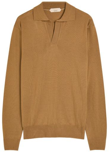 Wool polo shirt by AURELIEN
