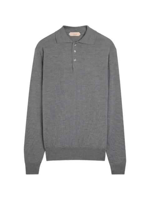 long-sleeve polo sweater by AURELIEN