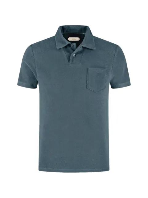 short-sleeve chest-pocket polo shirt by AURELIEN