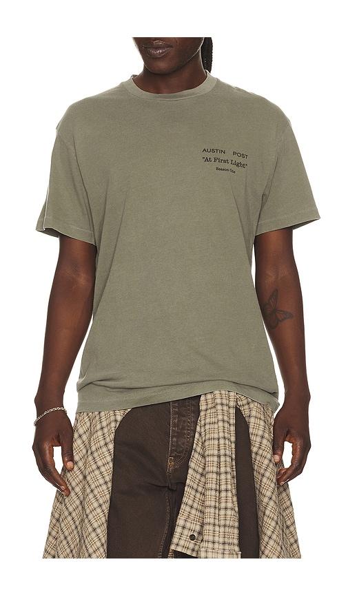 Austin Post x Matt McCormick Among The Low Light Standard Tee in Green by AUSTIN POST