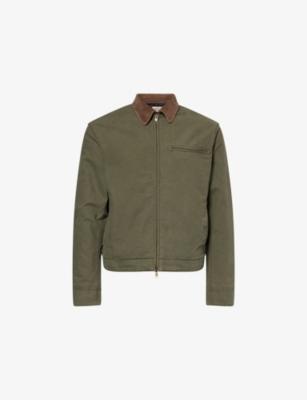 Corduroy-Collar Cotton-Canvas Work Jacket by AUSTIN POST