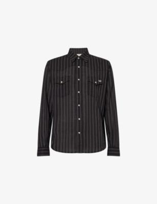 Western Striped Cotton Shirt by AUSTIN POST