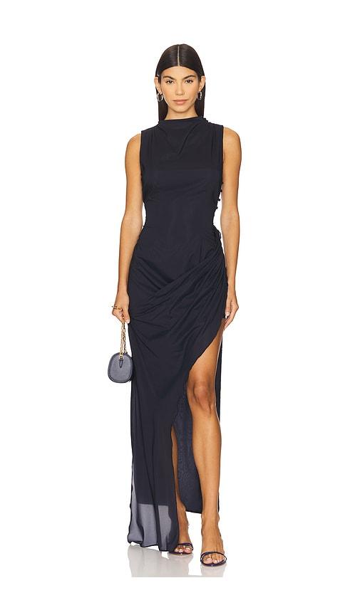 Auteur Studio Bruna Dress in Navy by AUTEUR STUDIO