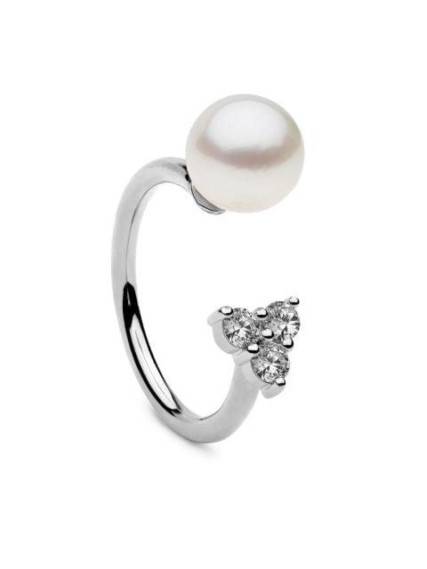 Saskia pearl-embellished ring by AUTORE MODA