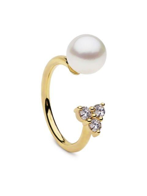 Saskia pearl-embellished ring by AUTORE MODA
