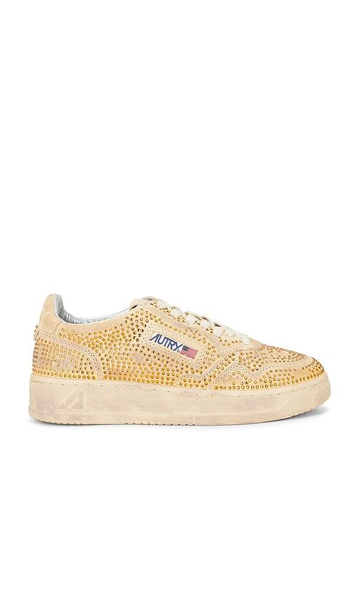 Autry Medalist Low Sneaker in Tan by AUTRY